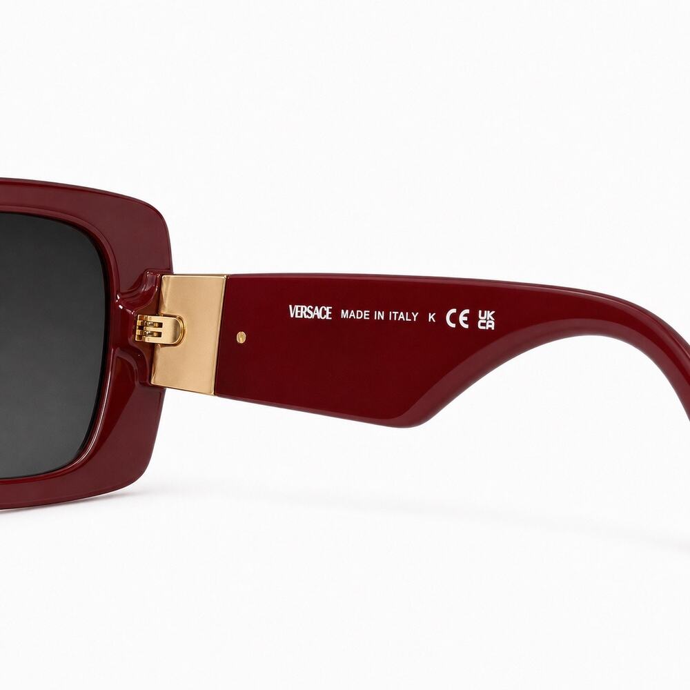 Versace Dark Ruby Medusa Oversized Sunglasses with Case & Box - Picture 5 of 5
